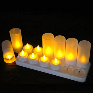 Flameless Flicker Led Rechargeable Candle Led Candle Tea Light