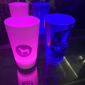 Hot Selling 14OZ 16OZ Led Plastic Cups Liquid Water Activated Light Up Cups Led Flashing Beer Cup For Nightclub Party