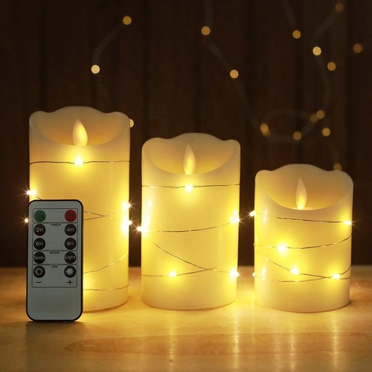 D7.5cm Simulation Teardrop Electronic Candle Household Smokeless Lighting Flame Swing Led Candle Battery LED Light Decoration