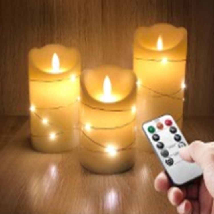 D7.5cm Simulation Teardrop Electronic Candle Household Smokeless Lighting Flame Swing Led Candle Battery LED Light Decoration