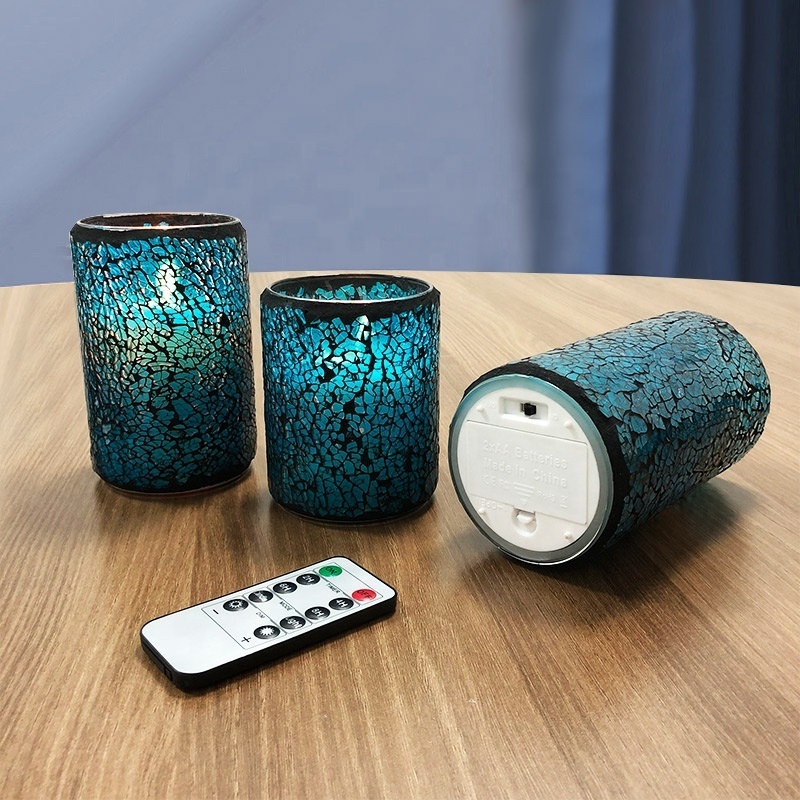 Moving Wick Flameless Led Candles With Remote Battery Operated Taper Candles with Timer