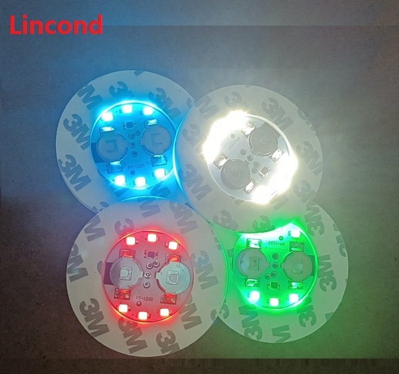 Led Coaster Light Sticker Led Coaster Eva Bottle Beer Drink Bar 3m Mats & Pads Round Shape Minimalist Sustainable Diameter 6cm