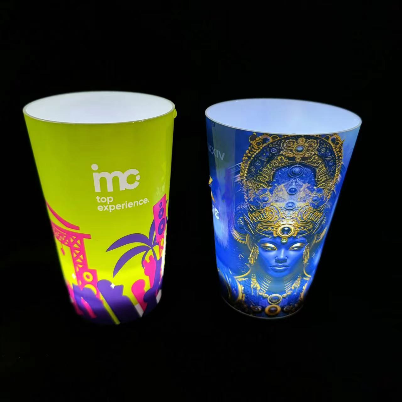 Custom logo Liquid-activated LED Glow Cup Light Up LED Glow Party Cups - Multi-Color