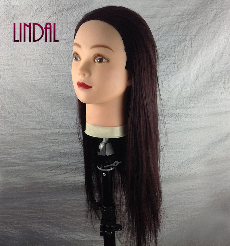 LINDAL salon cheap cut barber hairdresser 100 hairdressing human hair mannequin practice training head