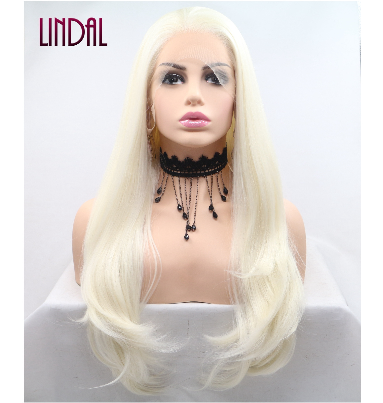 LINDAL white wigs freedom part clip cheap synthetic blonde curly lace front wig freetress equal blonde lace front wig synthetic