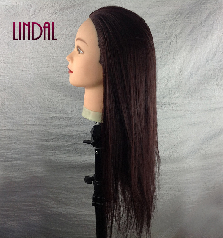 LINDAL salon cheap cut barber hairdresser 100 hairdressing human hair mannequin practice training head