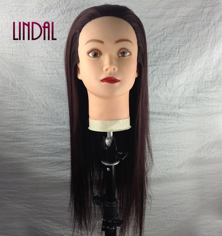 LINDAL salon cheap cut barber hairdresser 100 hairdressing human hair mannequin practice training head