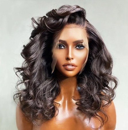 Wholesale Price Best 100% Human Full Lace Wig,Indian Asian Women Hair Wig,250-300 Density Full Lace Wig