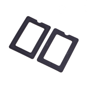 Custom epdm/nbr/silicone material heat resistance black rubber square gasket