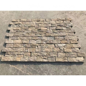 Natural Rusty Slate Quartzite Stone Veneer Exterior Wall Cladding Panels Cultural Stone Cement Back Slate Veneer