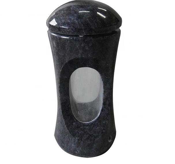 Granite Flower Vase for Tombstone and Cemetery Headstones Decorative Monument for Grave Sites