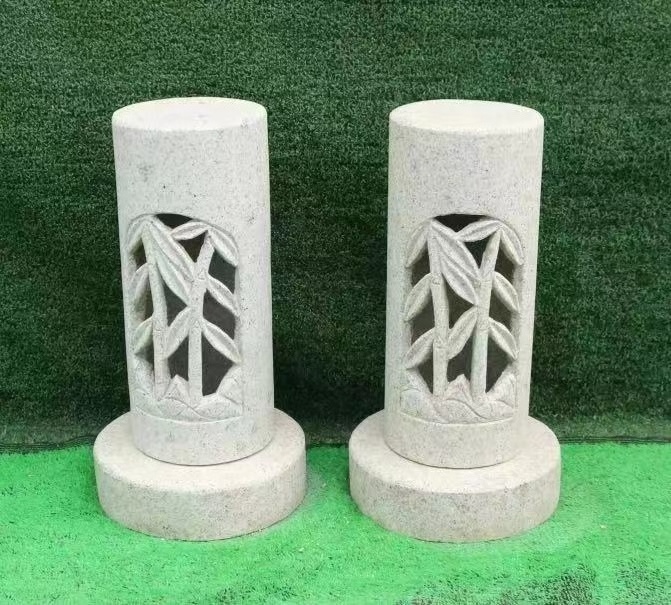 Outdoor Garden Floor Sculpture Carving Stone Granite Lantern High Quality Stone Lanterns