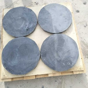 Low-Priced Irregular Blue Limestone Flagstone Honed Finish For Outdoor Garden Stepping Stone Random Shape