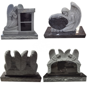 Cemetery Monuments and Cremation Guardian Angel Heart Headstones Granite and Marble Tombstones Gravestones for Memorial Graves