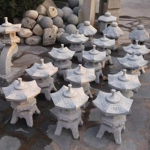 Outdoor Garden Decoration Stone Lanterns Garden Custom Stone Granite New Design Stone Lanterns