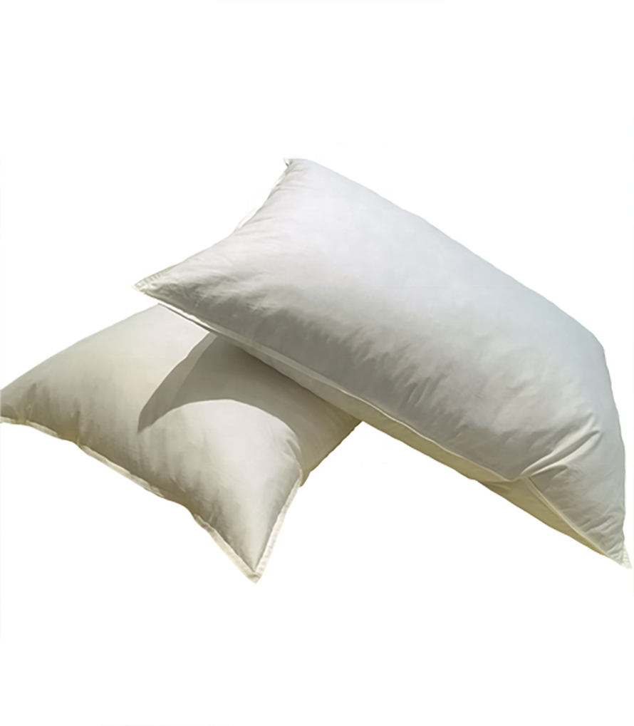 Linda Down Factory  Hot Sells Customizable  100% Duck Down Feather White Duck Feather Filled White Pillow Insert