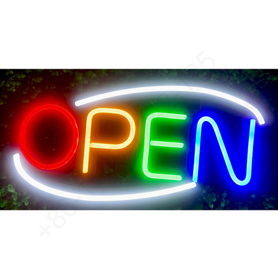 Open Close Sign Shop Open Hanging Business Lighting 24 Hours Neon Store Led Open Sign