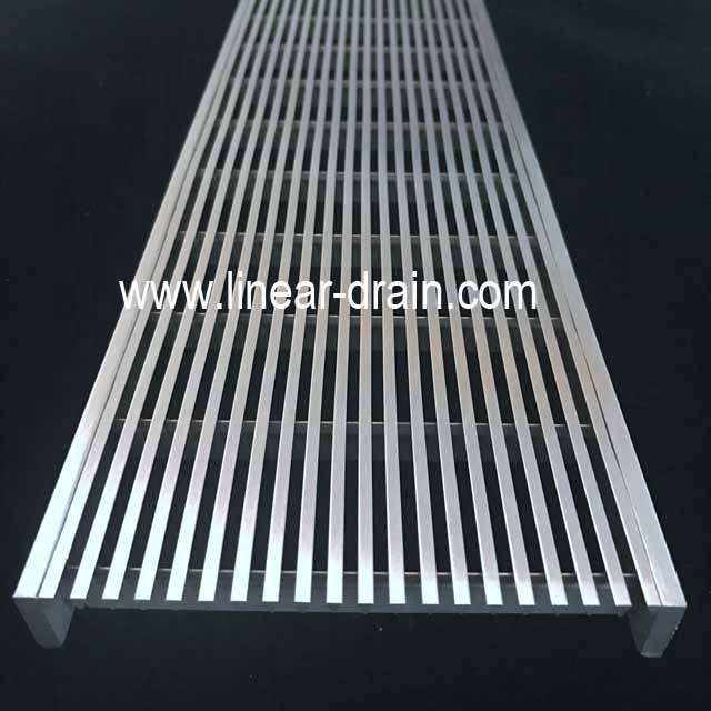 stainless steel wedge wire gutter / heel guard floor drain gutter