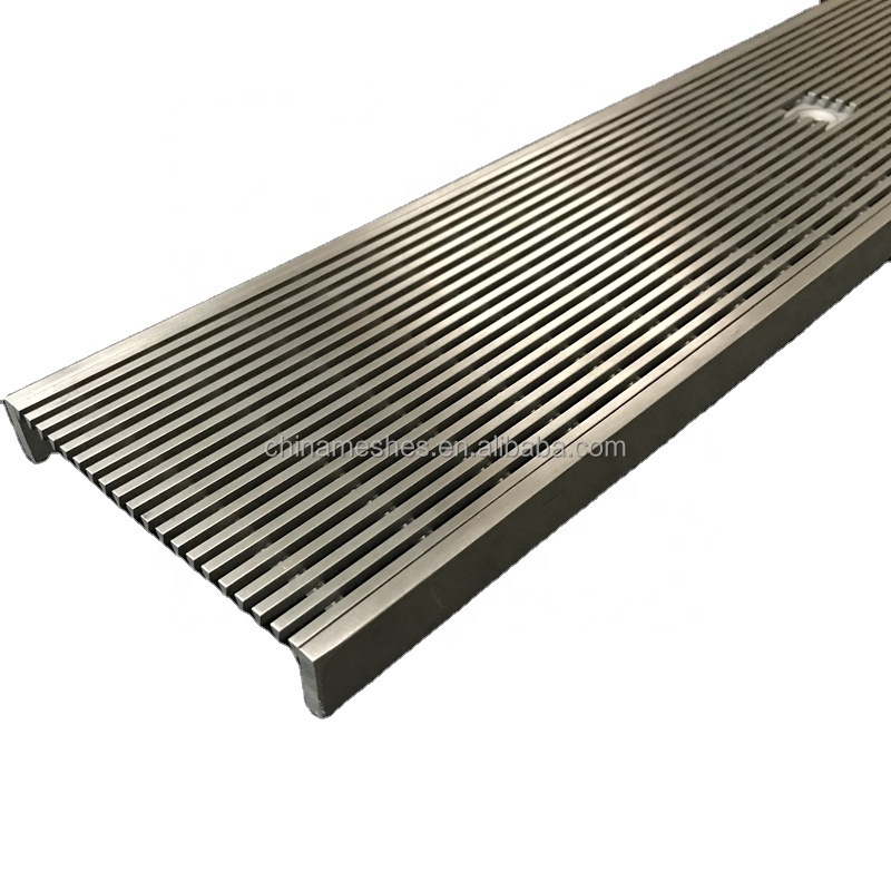 10inch wide stainless steel driveway drain grating