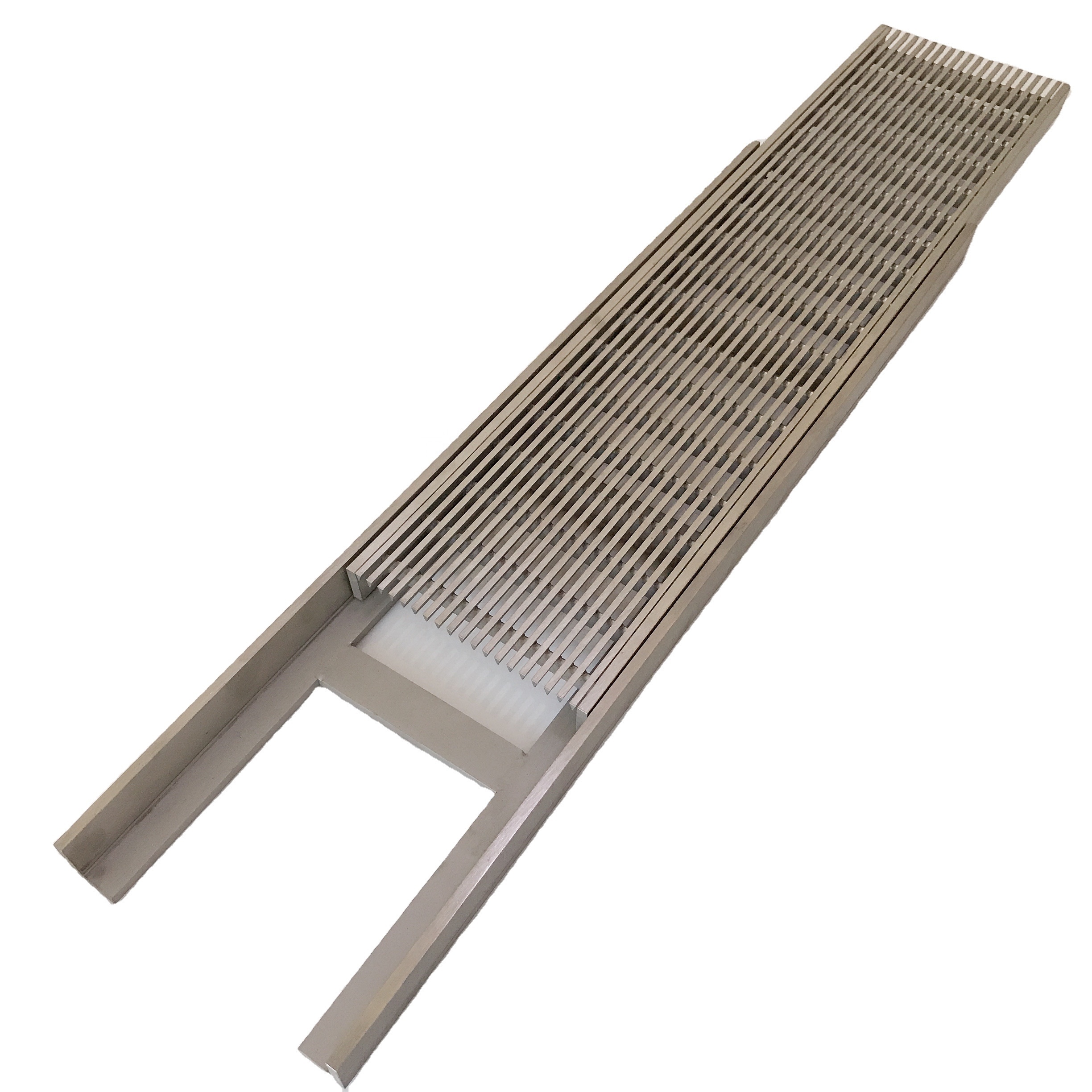 Marine grade stainless steel channel drainage for swimming pool drain