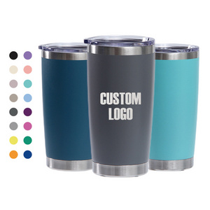 New product ideas 2024 20oz coffee travel mug car tumbler vacuum insulated double wall stainless steel powder coated coffee mugs