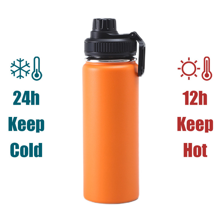 32oz Water Bottle Stainless Steel Reusable Vacuum Insulated Wide Mouth Sports Bottle with Spout Lid For Travelling Water Bottle