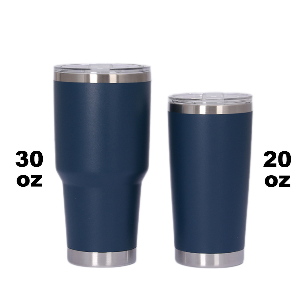 30 oz Tumbler Stainless Steel Insulated Coffee Travel Mug with 2 Lids 2 Straws Pipe Brush Handle