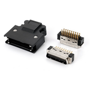 MDR 36Pin 0.050" male connector with spring latch 10136-3000PE scsi 36pin for cable assembly