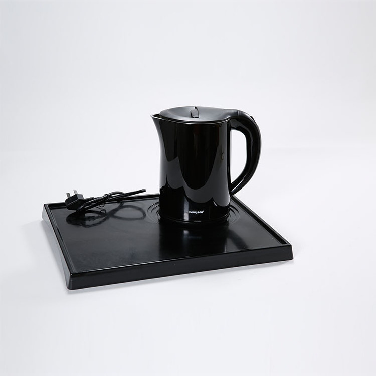 Luxury hotel black color 0.6L stainless steel electric kettle