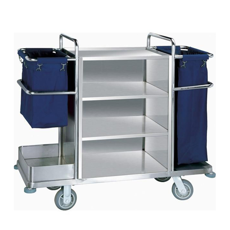 Factory price 5 star hotel housekeeping cleaning trolley laundry linen trolley