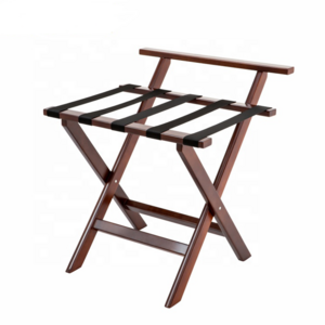 5 star Hotel  room high quality  Bulk Folding Solid Wood Luggage  Rack roof rack baggage holder for Bedrooms wooden