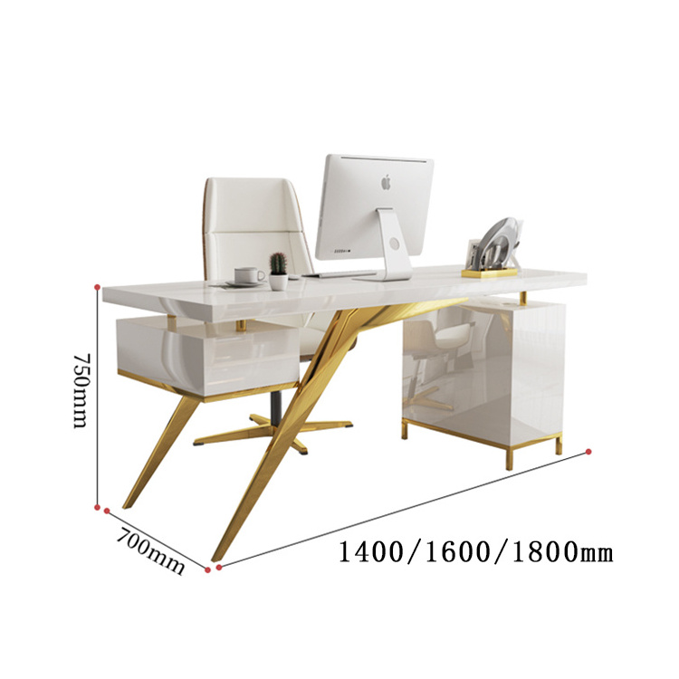 luxurious home office desk Modern design computer desks gaming or study  desk Study furniture