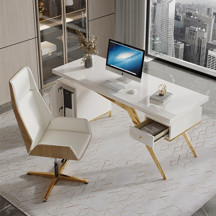 luxurious home office desk Modern design computer desks gaming or study  desk Study furniture