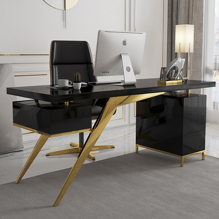 luxurious home office desk Modern design computer desks gaming or study  desk Study furniture