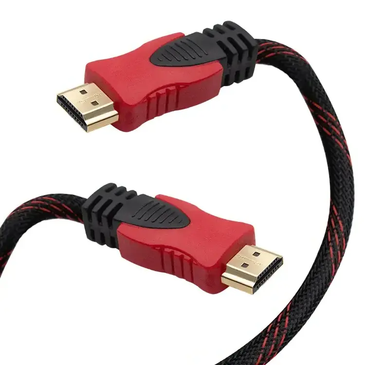 Good Price 1.5M 3M 5M 10M 15M 20M 30M High Speed nylon Braided  1080P 4K HDMI Cable for Computer 1.4 3D MALE TO MALE HDTV Cable