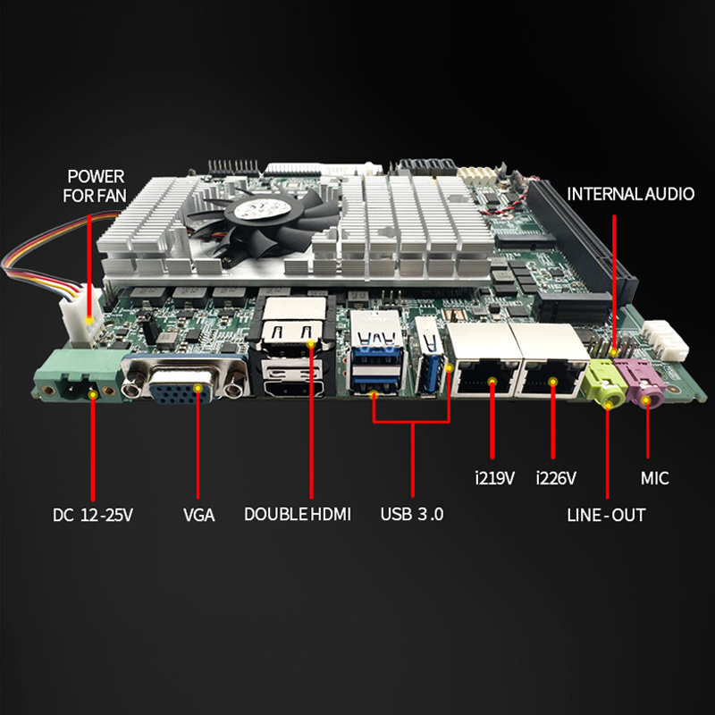 PCIE 16X Industrial Mainboard 4*SATA 3.0 Intel i7-11800H 11850H XEON CPU Graphics card 8 core 16 threads Mini itx motherboard