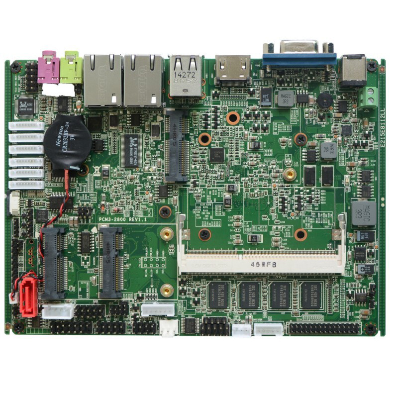 6xUSB 6xCOM RS485 RS232 Fully Tested Working Perfect Intel Atom CPU Fanless Mainboard Industrial Motherboard