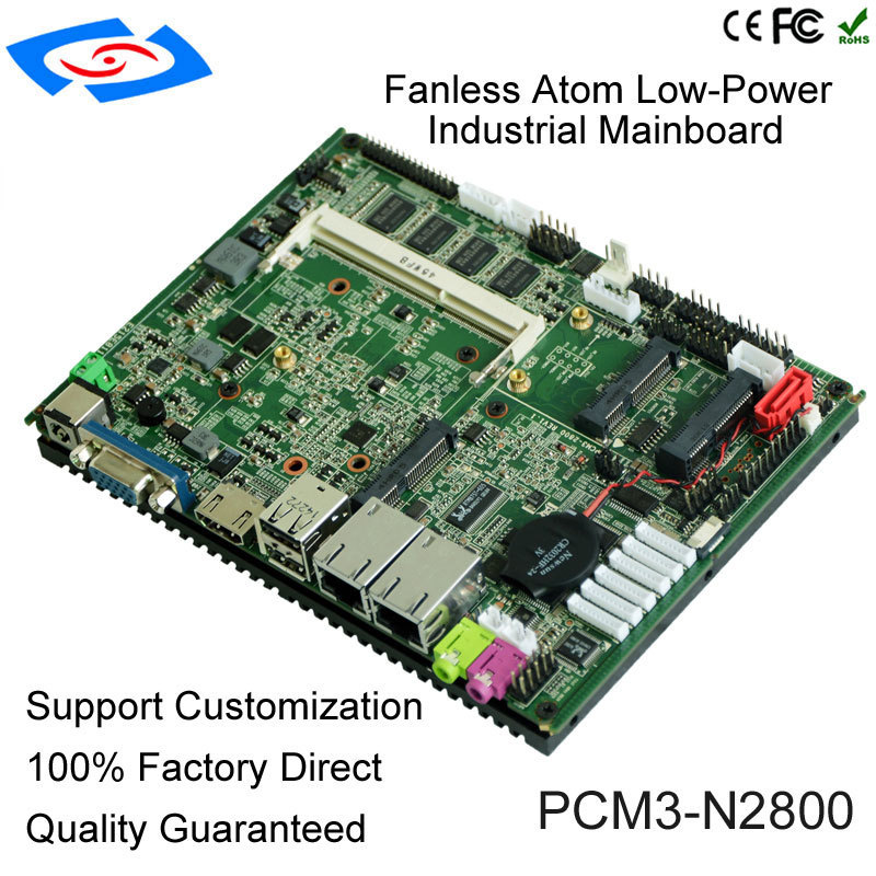 6xUSB 6xCOM RS485 RS232 Fully Tested Working Perfect Intel Atom CPU Fanless Mainboard Industrial Motherboard