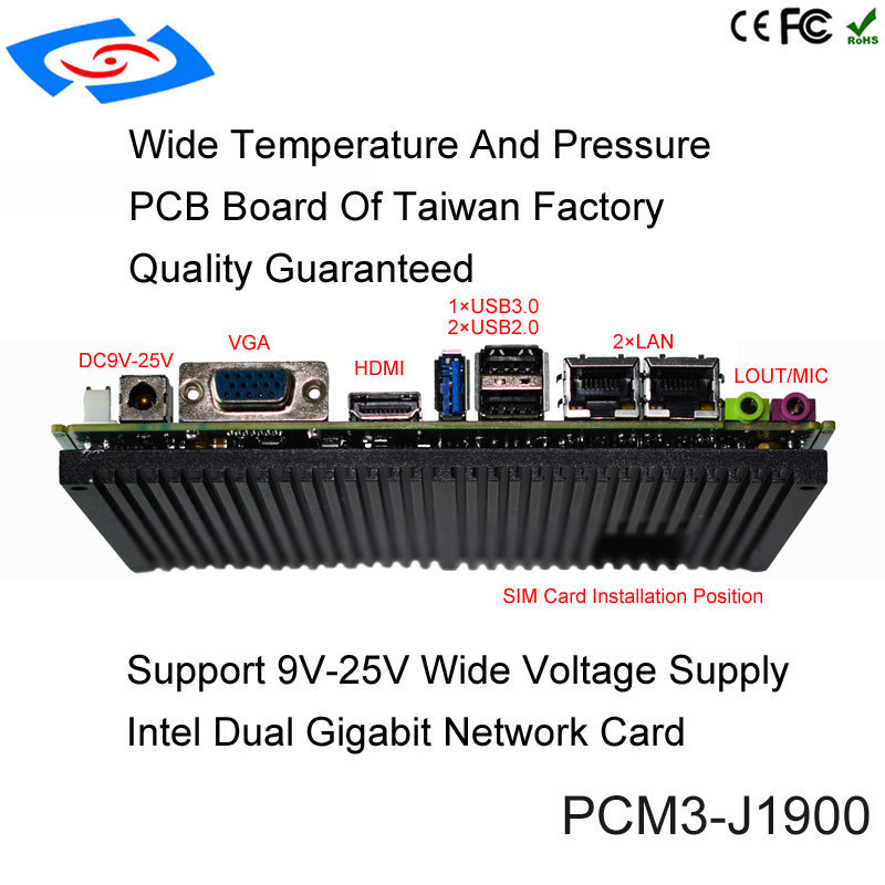 3.5 inch N2930 Low-power 2 LAN LVDS Industrial Embedded Motherboard With Wide Pressure Mainboard For All-in-one PC