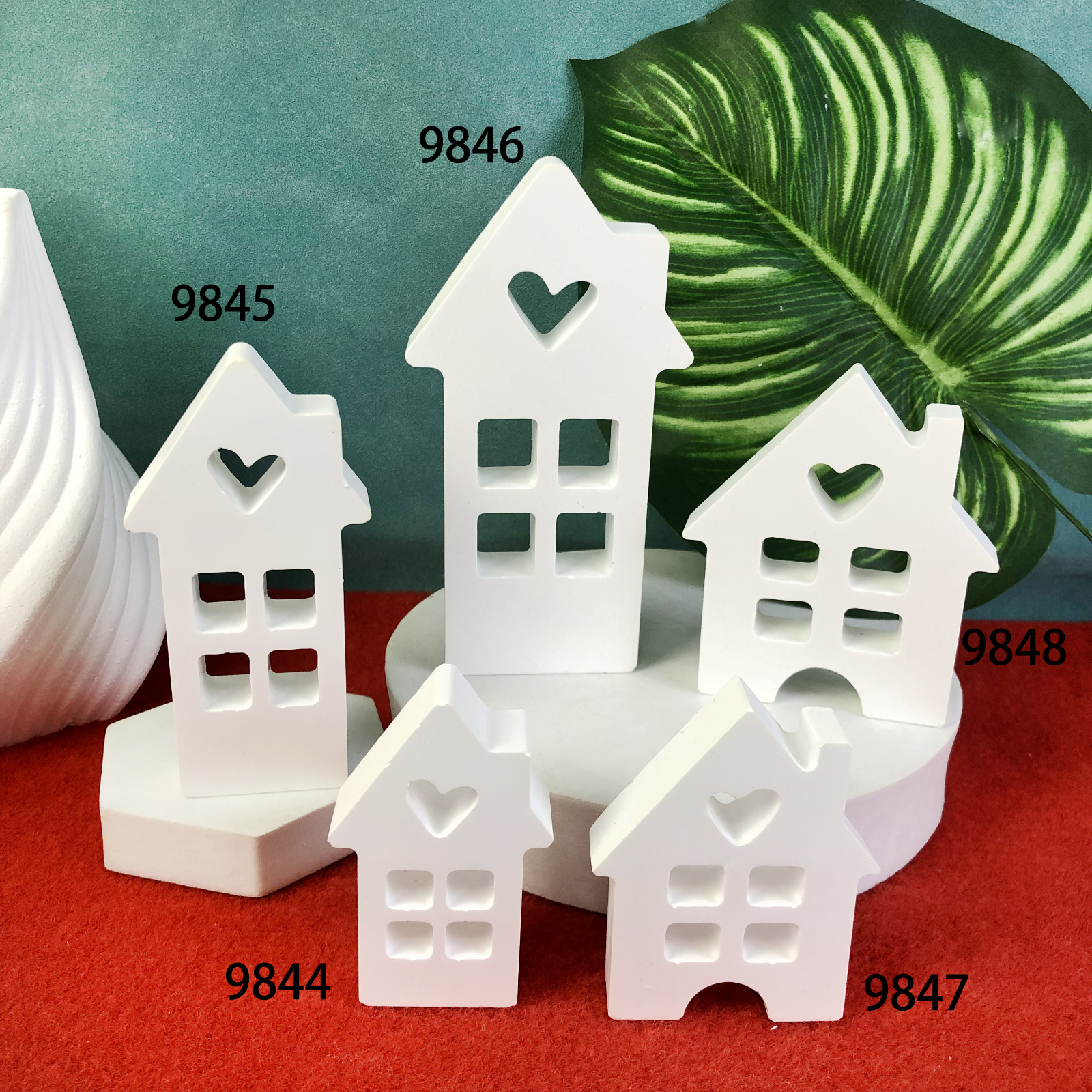 9844 - 9848 House home silicone molds for casting resin concrete cement mould gypsum mold scented candle silicone mold