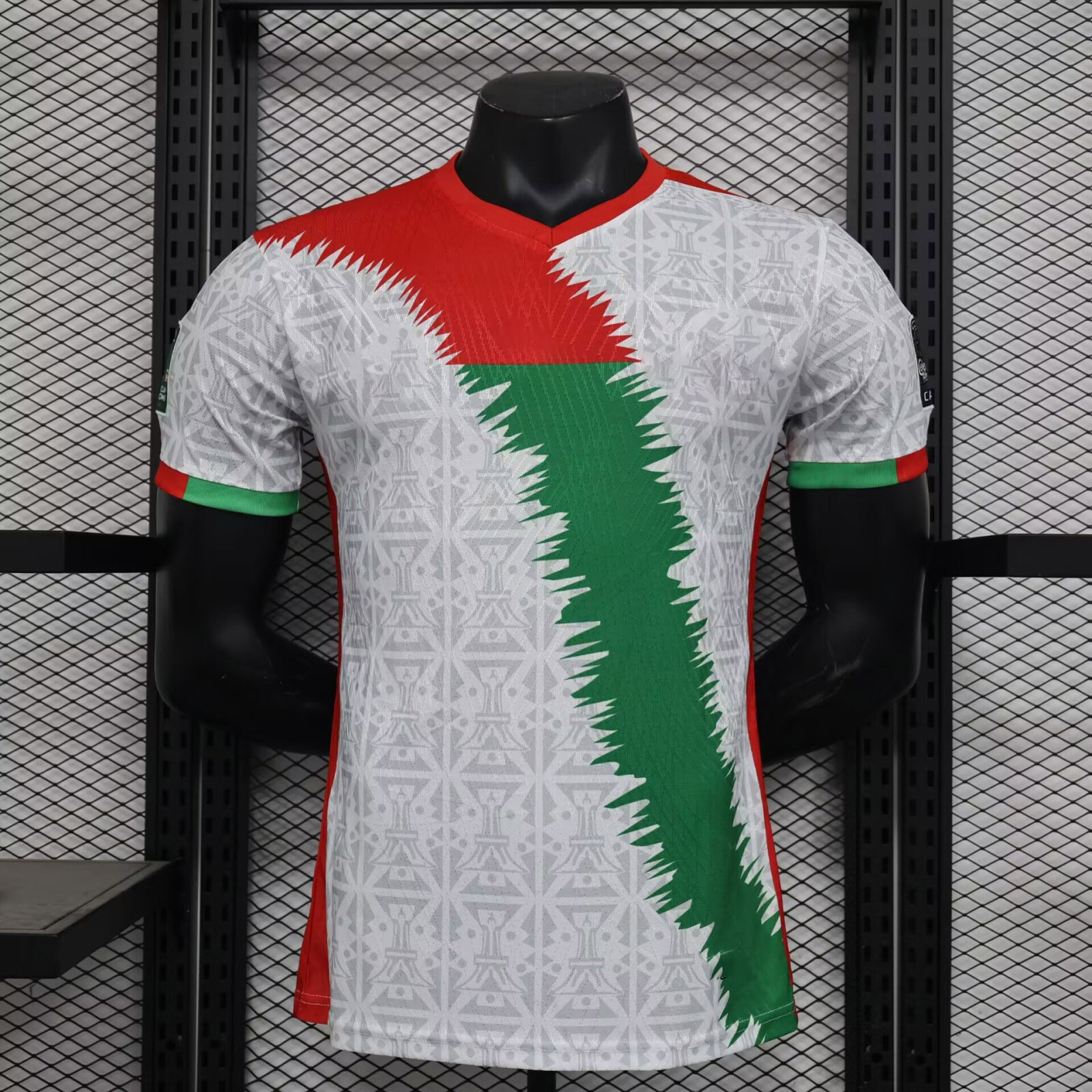 Custom 2324 African Burkina Faso football jersey with logo and digital print cup