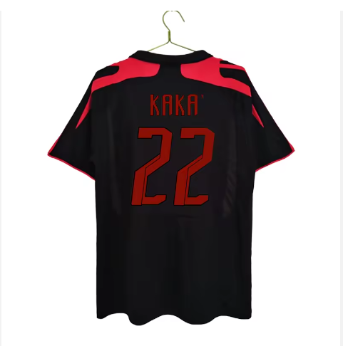 Custom high quality Thai vintage wholesale Kaka football shirt classic jersey printed with numbers and name ac Milan