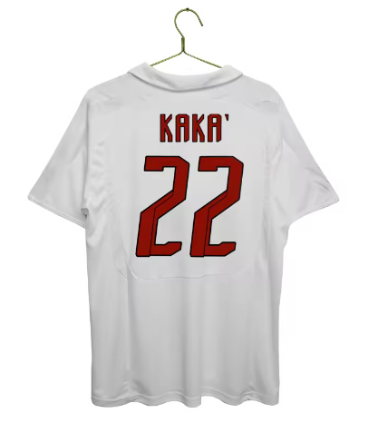 Custom high quality Thai vintage wholesale Kaka football shirt classic jersey printed with numbers and name ac Milan