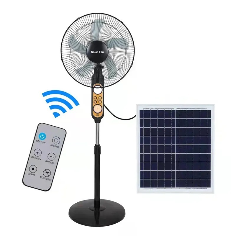 12V DC solar fan solar  rechargeable fan household support solar fan outdoor