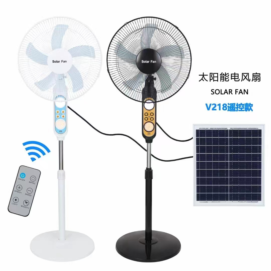 12V DC solar fan solar  rechargeable fan household support solar fan outdoor