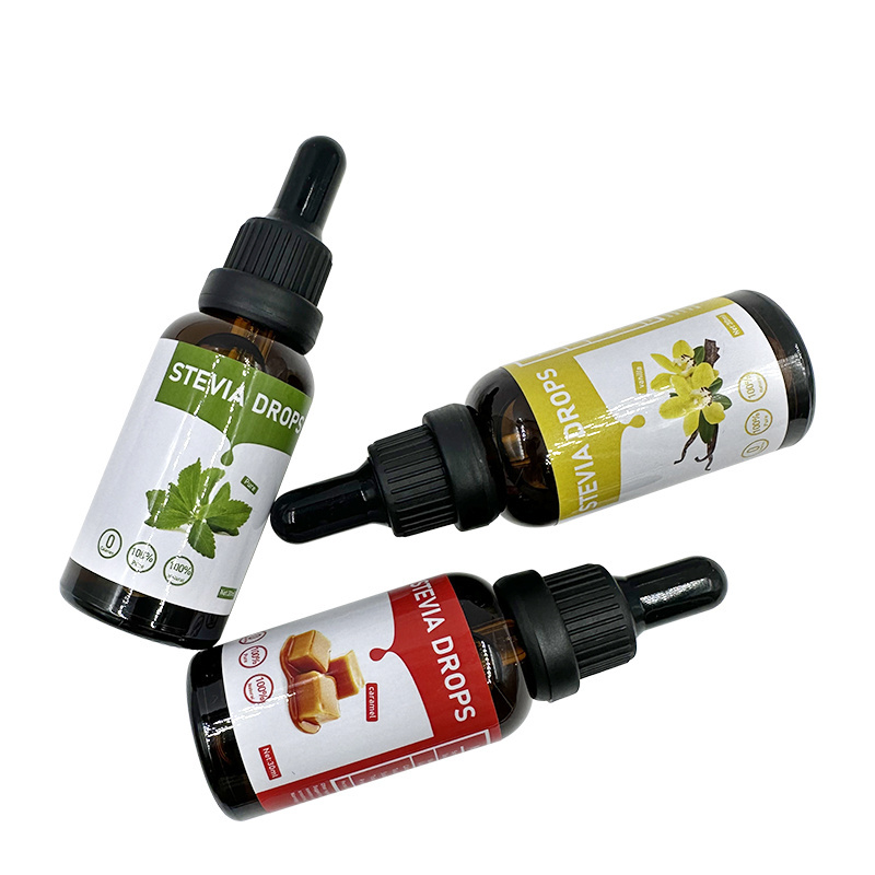 Pure 100% Natural Fruit Flavor Organic Stevia Extract Drop Liquid With Different Flavor