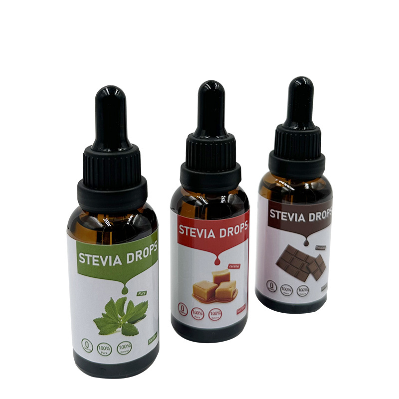 Pure 100% Natural Fruit Flavor Organic Stevia Extract Drop Liquid With Different Flavor