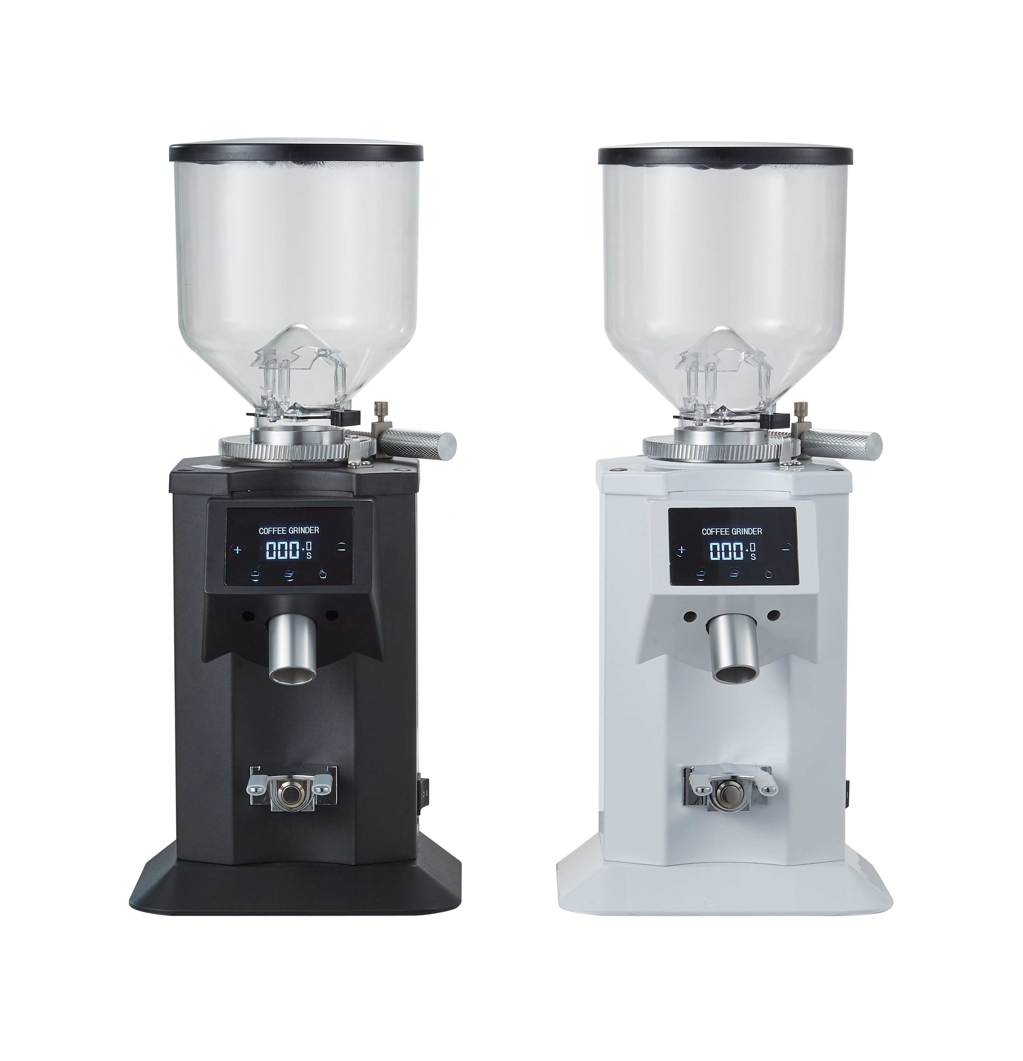 professional LED commercial coffee grinders 74MM stainless steel grinder coffee electric coffee grinder from LINGDONG factory