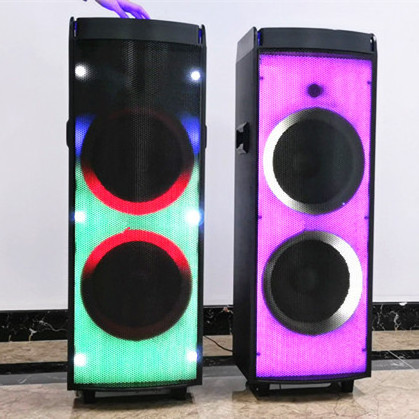 LINGE 12 inchx2 1000W j bl party box 1000 dj bass speaker speaker system led blue tooth speaker with LED light show