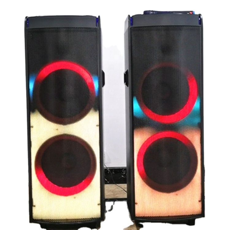 LINGE 12 inchx2 1000W j bl party box 1000 dj bass speaker speaker system led blue tooth speaker with LED light show